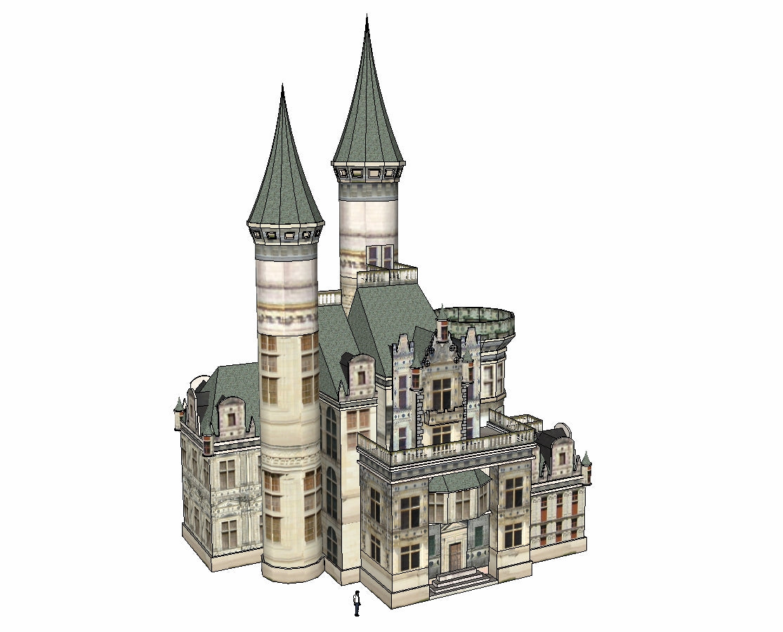 💎【Sketchup Architecture 3D Projects】15 Types of Castle Design Sketchup 3D Models V1