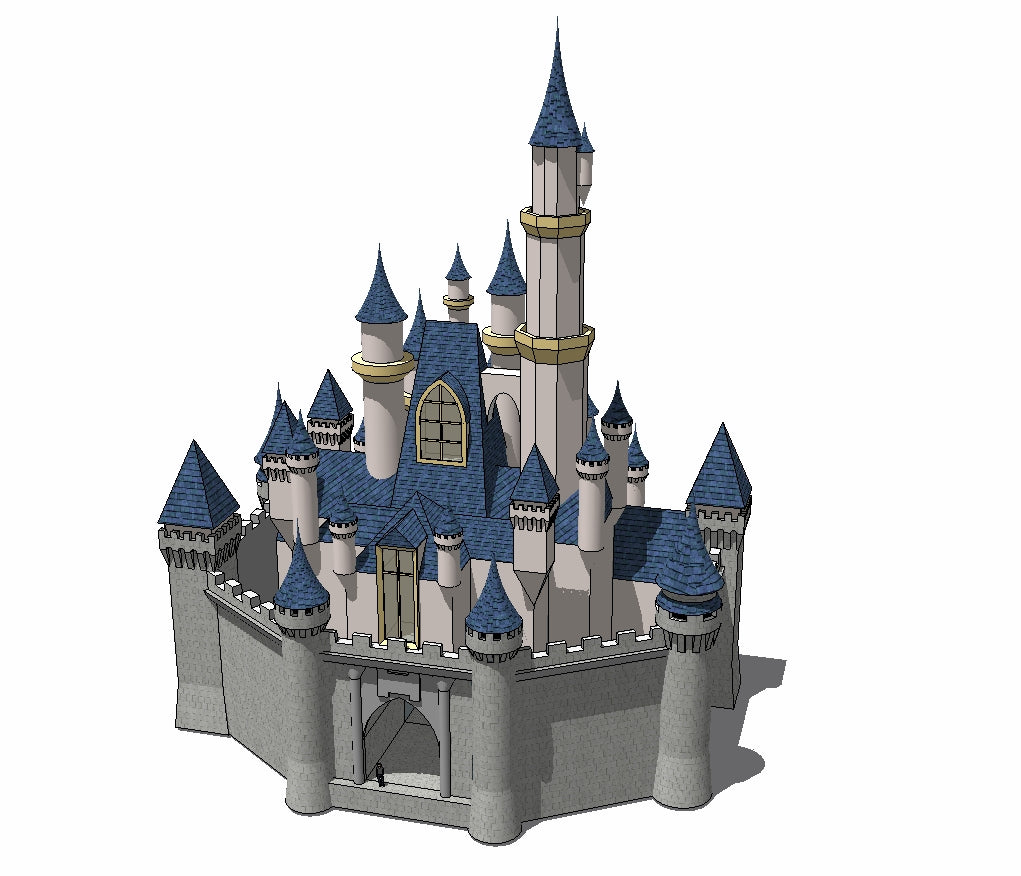 💎【Sketchup Architecture 3D Projects】15 Types of Castle Design Sketchup 3D Models V2