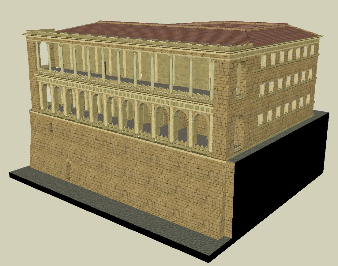 💎【Sketchup Architecture 3D Projects】Ancient roman architecture model- Sketchup 3D Models V2