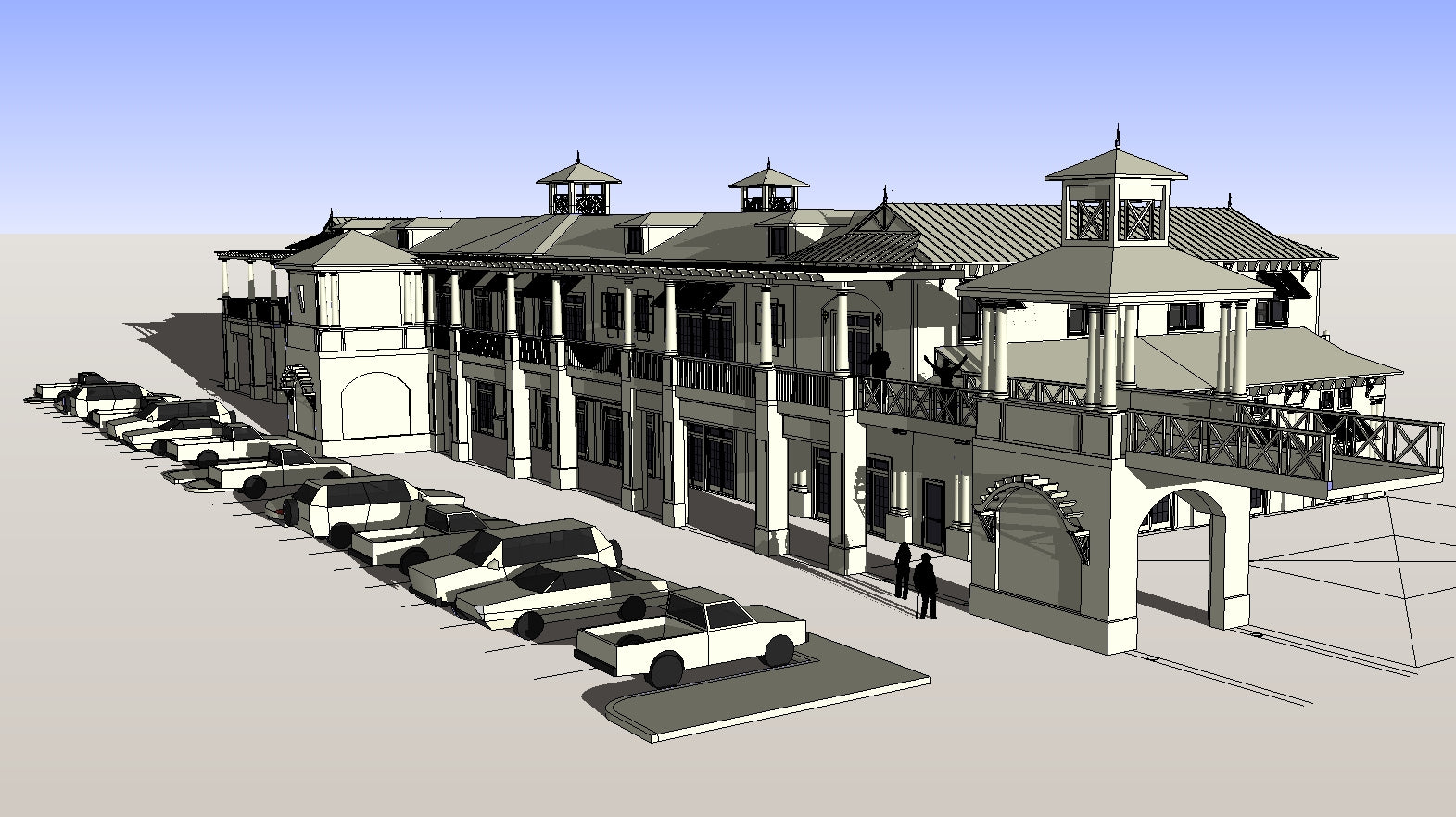 💎【Sketchup Architecture 3D Projects】European Classical Architecture Sketchup 3D Models V2