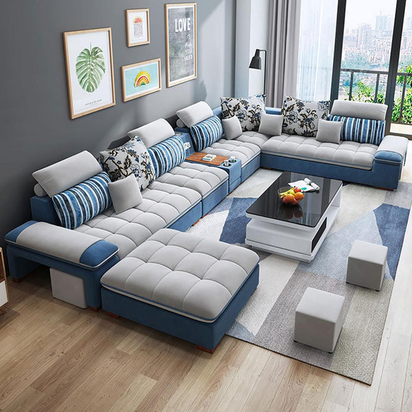 Customized high quality living room furniture living room sofa set fab