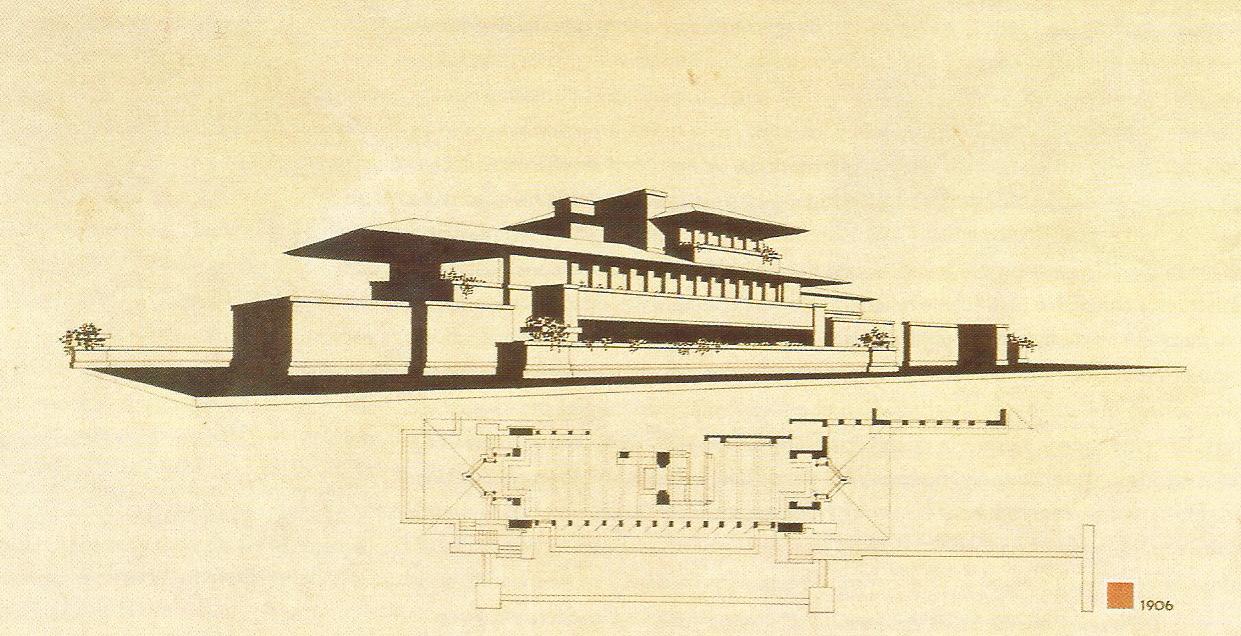 【Famous Architecture Project】Frank lloyd wright- Robie house-Architectural CAD Drawings
