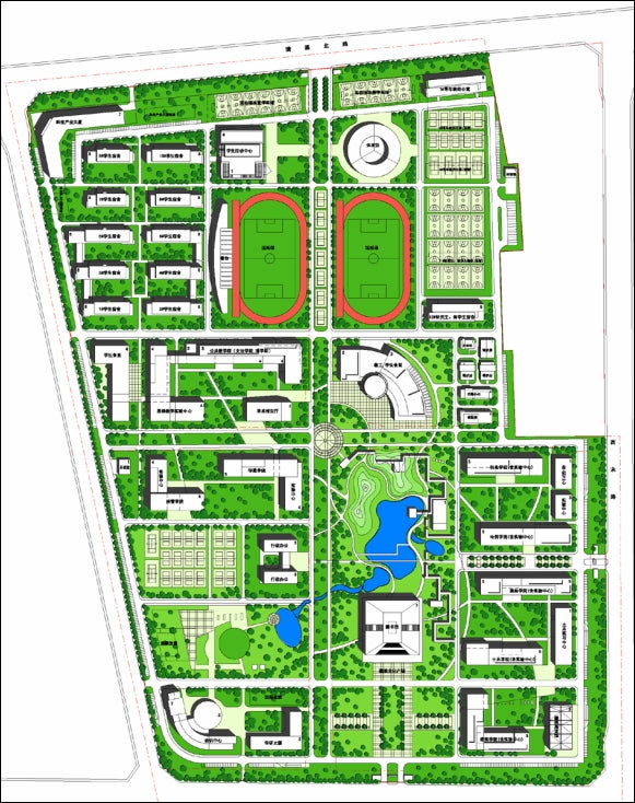 【Architecture CAD Projects】Campus Design CAD Blocks,Plans,Layout