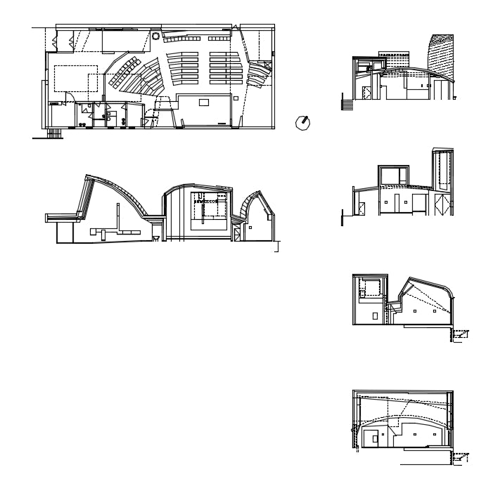 【Famous Architecture Project】Steven Holl-St. Lgnatius-Architectural CAD Drawings