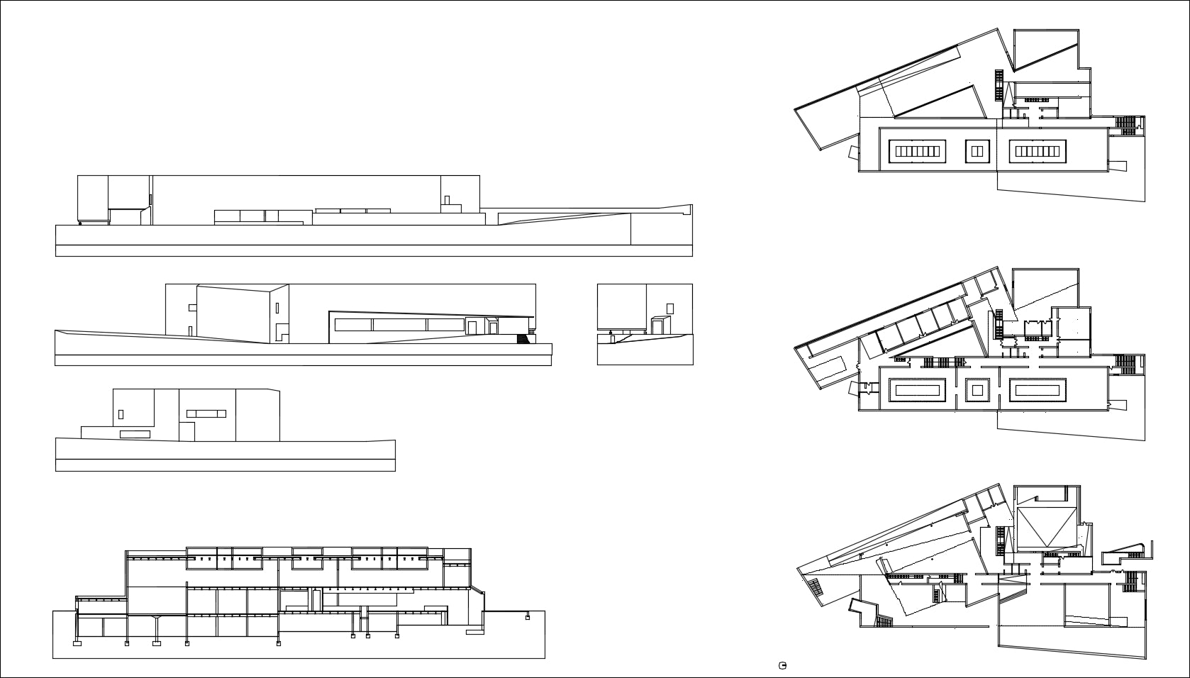 【Famous Architecture Project】Alvaro Siza - Galicia Museum of Contemporary Art-Architectural CAD Drawings