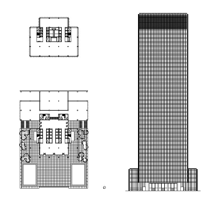 【Famous Architecture Project】Seagram Building-Mies van der Rohe-Architectural CAD Drawings