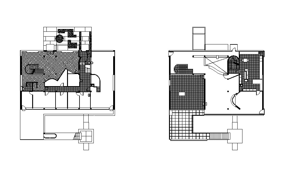 【Famous Architecture Project】Le Corbusier Villa Stein-CAD Drawings