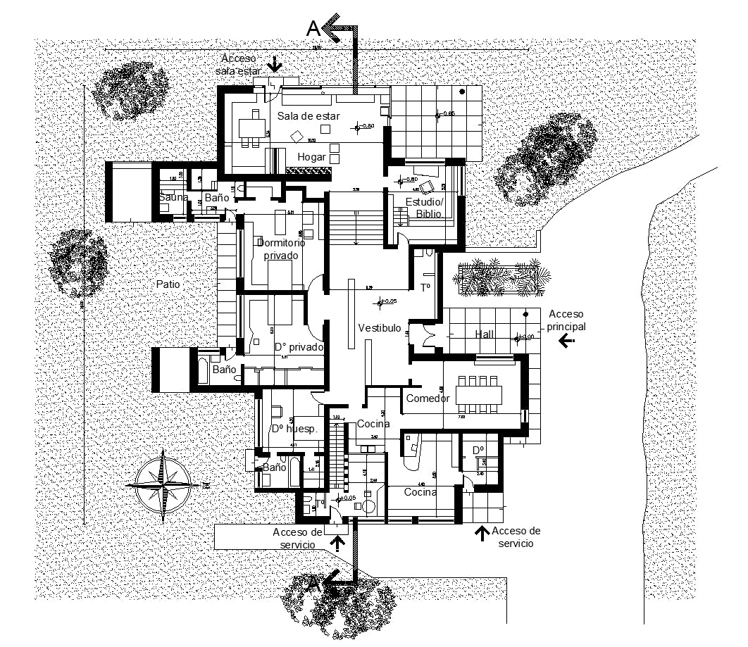 【Famous Architecture Project】Alvar aalto summer house - Muuratsalo Experimental House-Architectural CAD Drawings