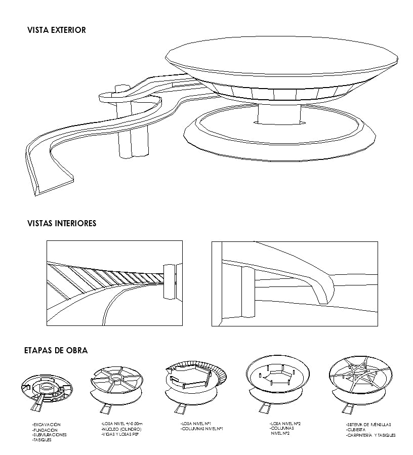 【Famous Architecture Project】Niteroi contemporary art museum-Architectural CAD Drawings