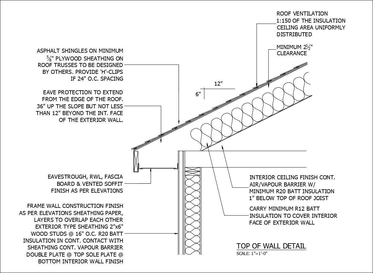 ★Free CAD Details-Top of Wall Detail 2