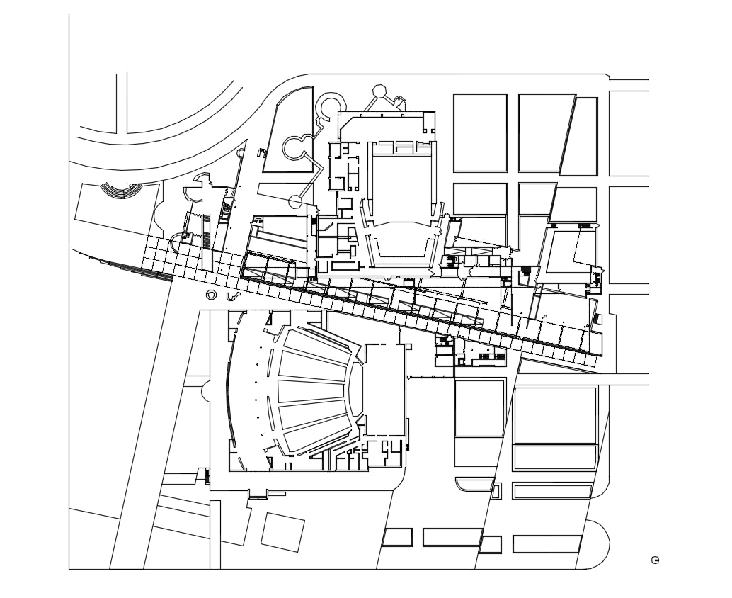 【Famous Architecture Project】Wexner Center for the Arts-Peter Eisenman-Architectural CAD Drawings