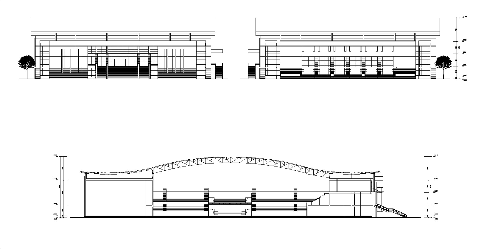 【Architecture CAD Projects】Stadium Design CAD Blocks,Plans,Layout V3