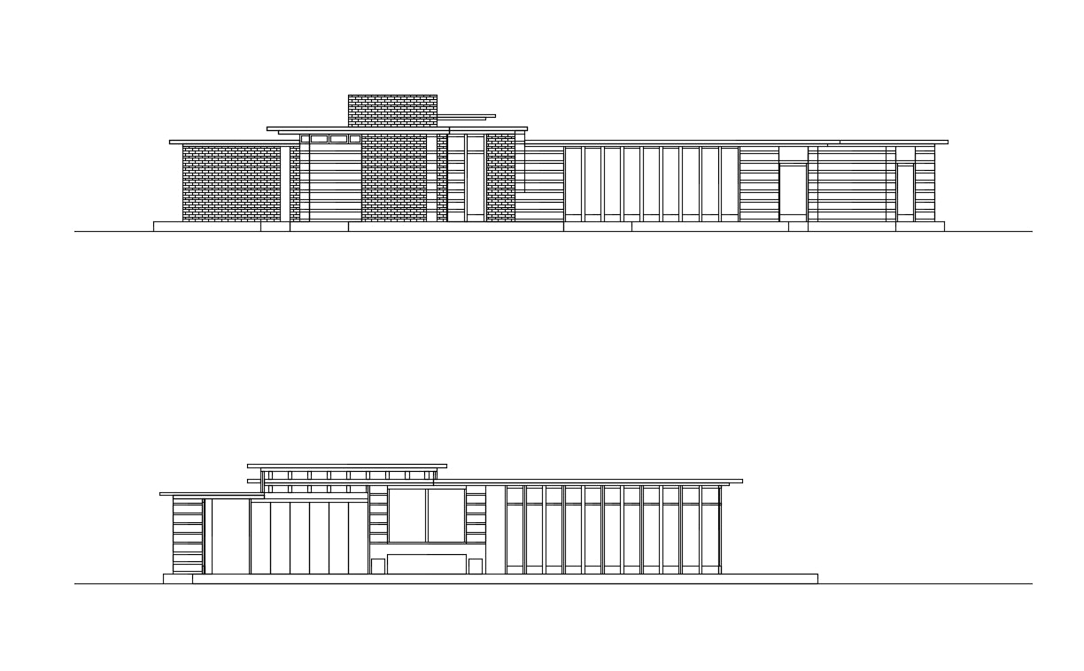 【Famous Architecture Project】Herbert and Katherine Jacobs House-Frank Lloyd Wright-Architectural CAD Drawings