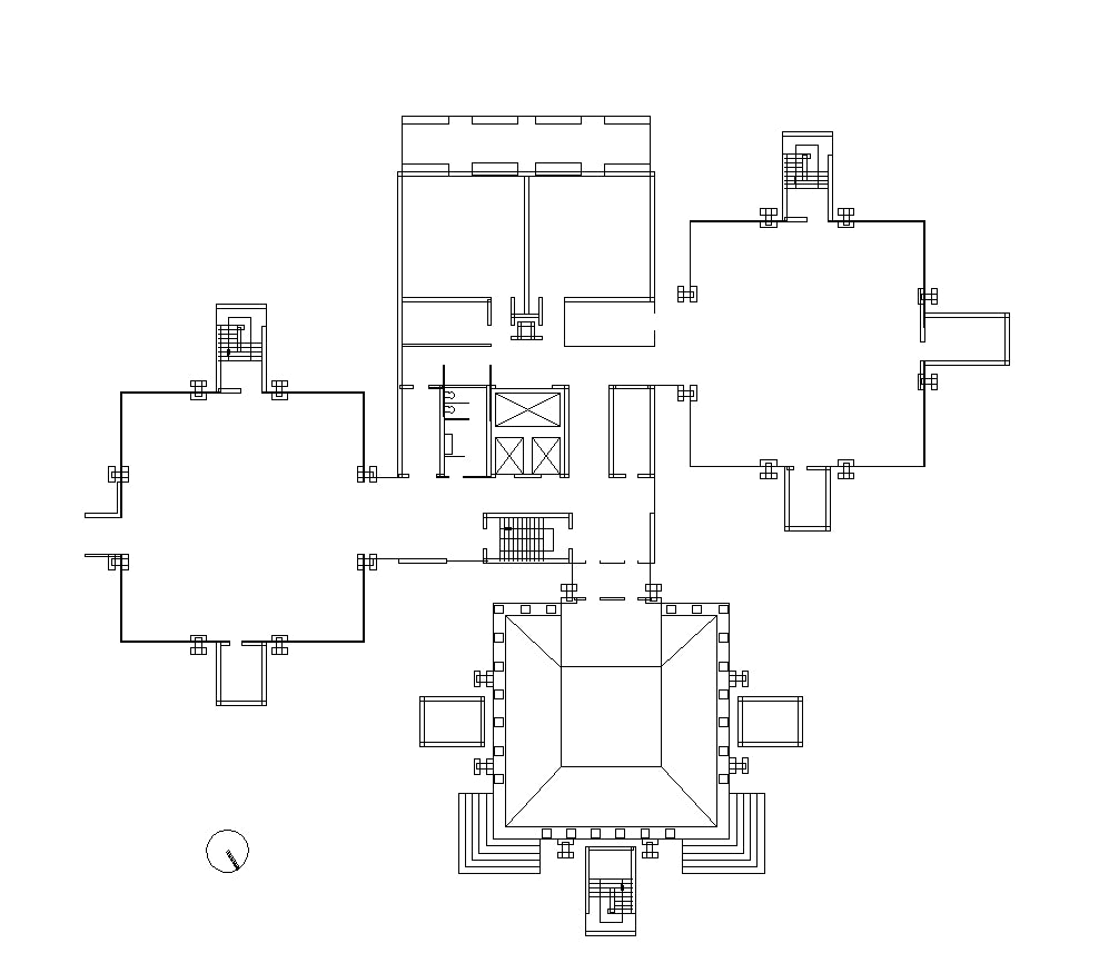 【Famous Architecture Project】Richards Medical Research Laboratories-Louis I. Kahn-Architectural CAD Drawings