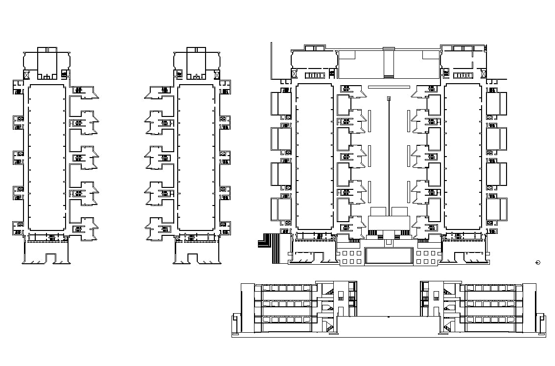 【Famous Architecture Project】Salk Institute -Louis Kahn-CAD Drawings