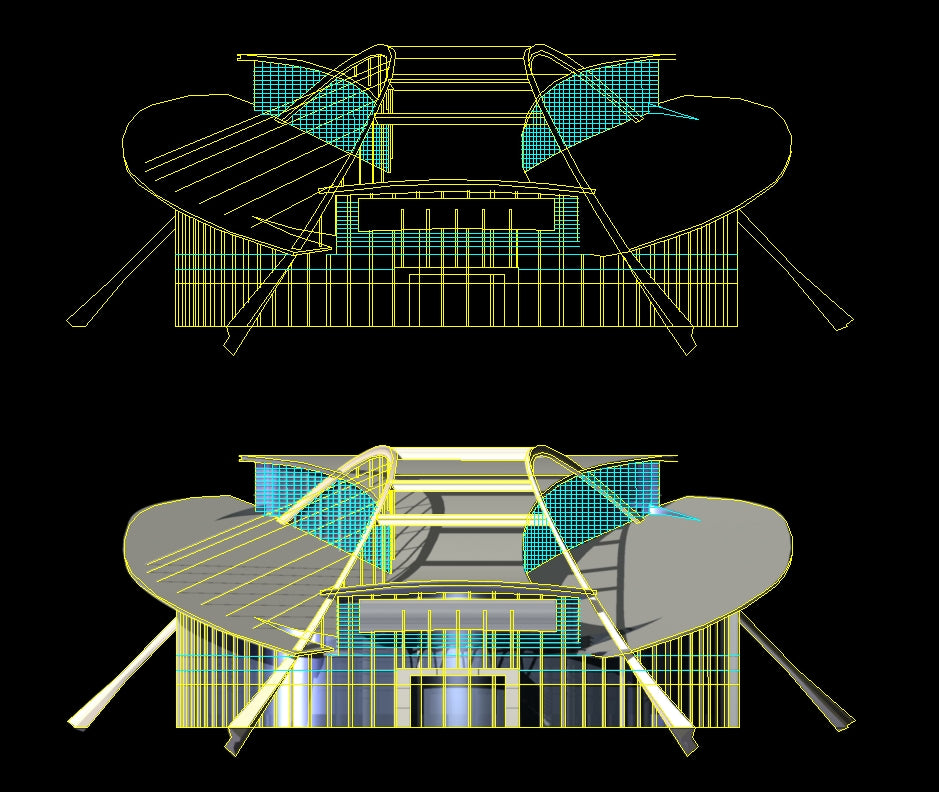 【Architecture CAD Projects】Stadium Design CAD Blocks,Plans,Layout V4