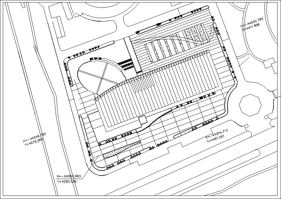 【Architecture CAD Projects】Stadium Design CAD Blocks,Plans,Layout V2