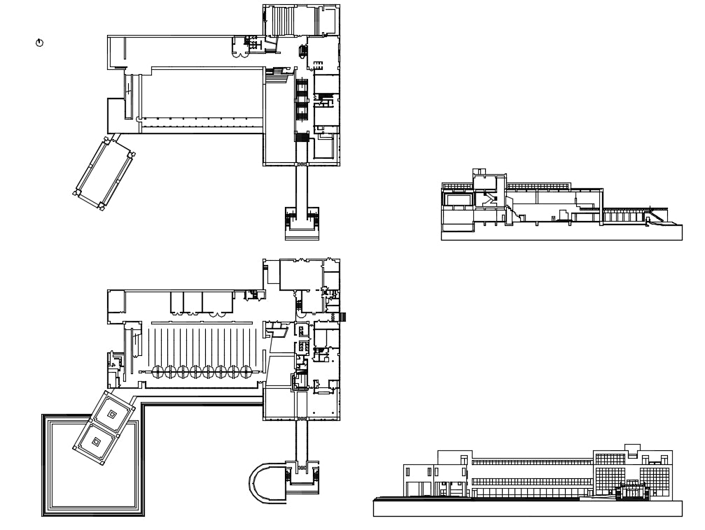 【Famous Architecture Project】Museum of Modern Art-Arata Isozaki-Architectural CAD Drawings