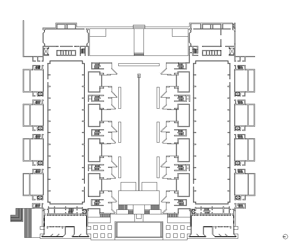 【Famous Architecture Project】Salk Institute -Louis Kahn-CAD Drawings