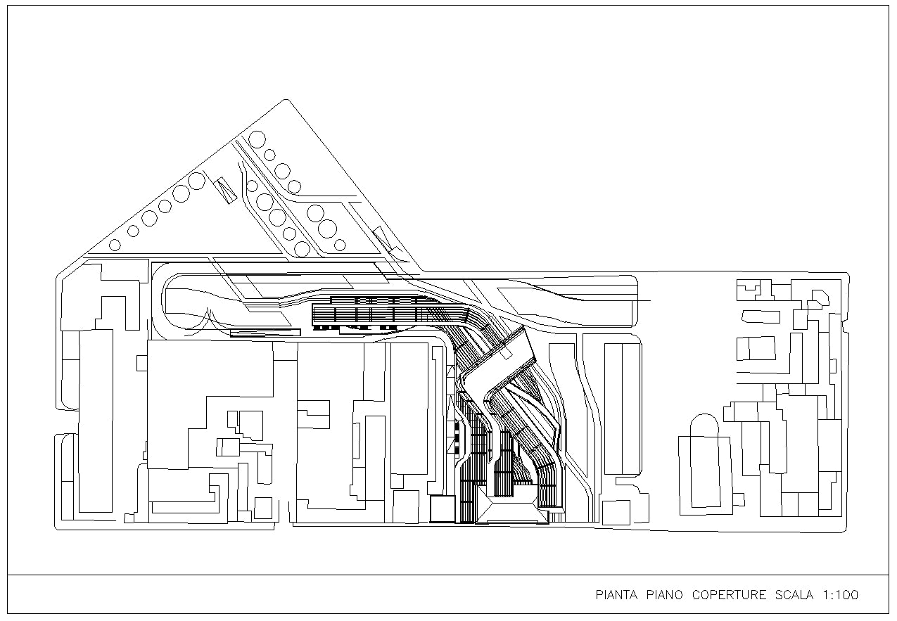 【Famous Architecture Project】MAXXI Museum -Zaha Hadid-Architectural CAD Drawings