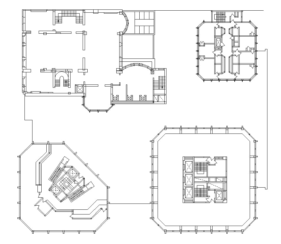 【Famous Architecture Project】The Economist Building-Alison and Peter Smithson-Architectural CAD Drawings