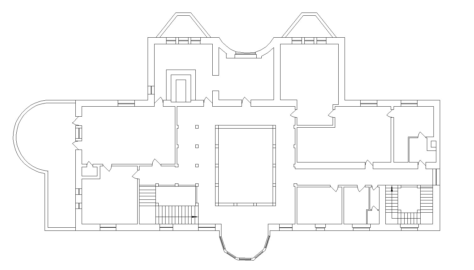 【Famous Architecture Project】Stoclet Palace-Josef Hoffmann-Architectural CAD Drawings