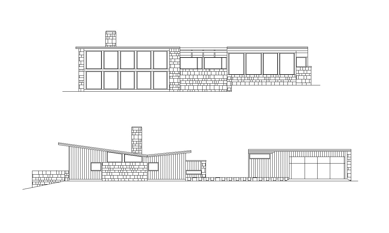 【Famous Architecture Project】Louis I. Kahn - Wiesshouse-CAD Drawings