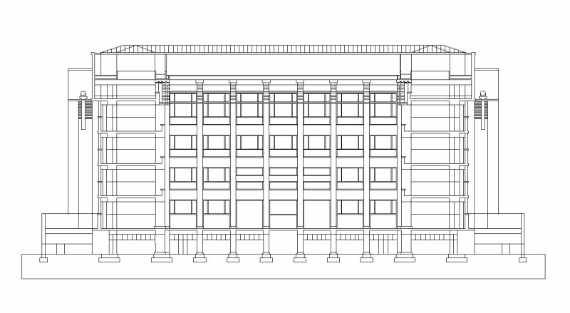 【Famous Architecture Project】Larkin building-in 1903 by Frank Lloyd Wright-CAD Drawings