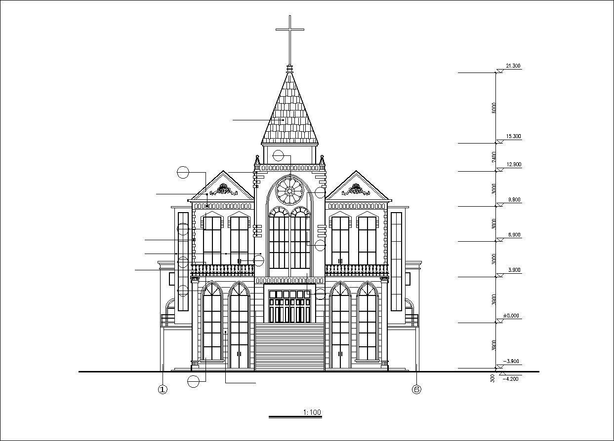 【Architecture CAD Projects】Church Architecture Design CAD Blocks,Plans,Layout V1