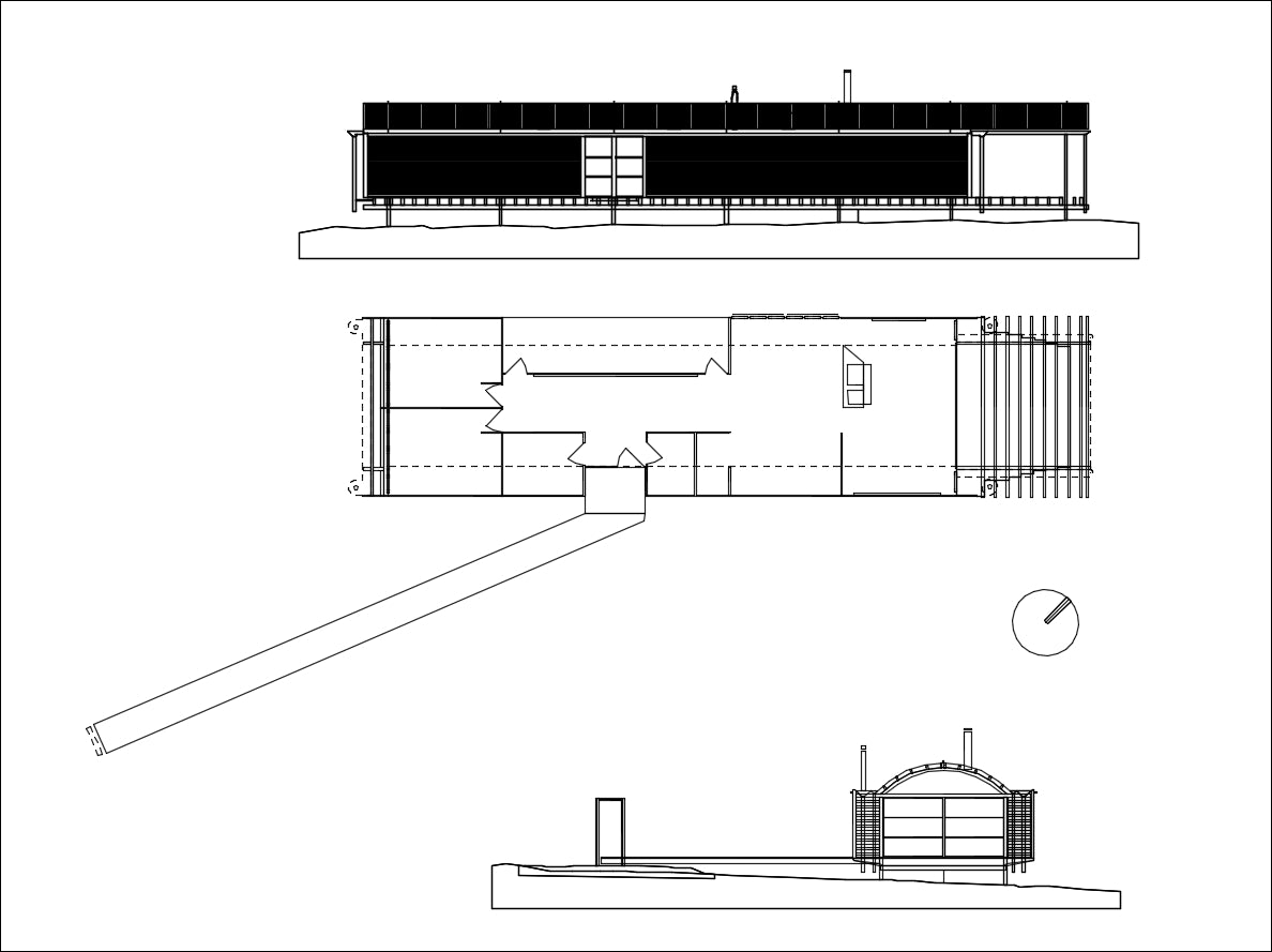 【Famous Architecture Project】Ball-Eastaway House-Architectural CAD Drawings