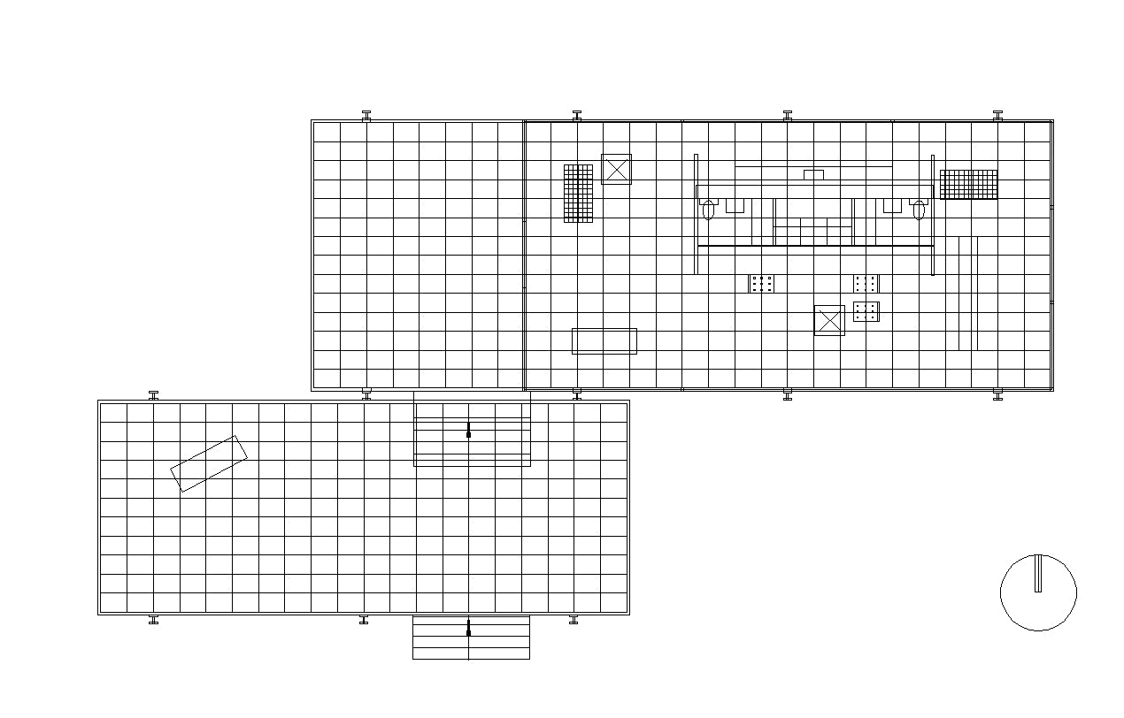 【Famous Architecture Project】Farnsworth House-CAD Drawings