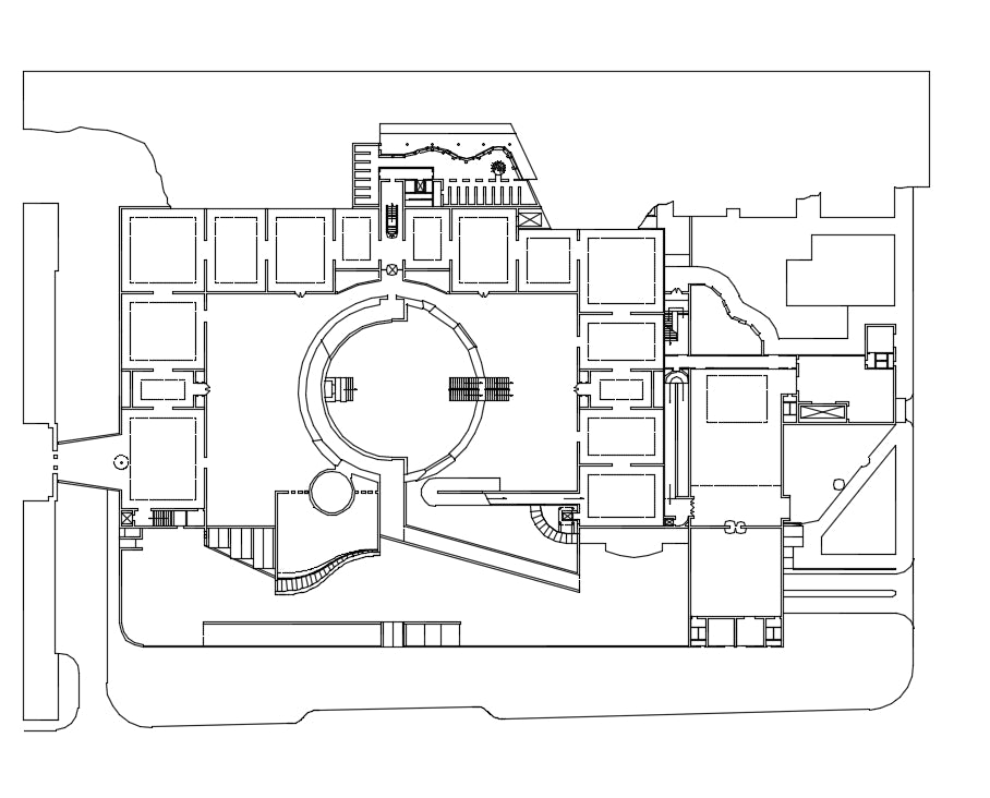 【Famous Architecture Project】Staatsgalerie Stuttgart-Architectural CAD Drawings