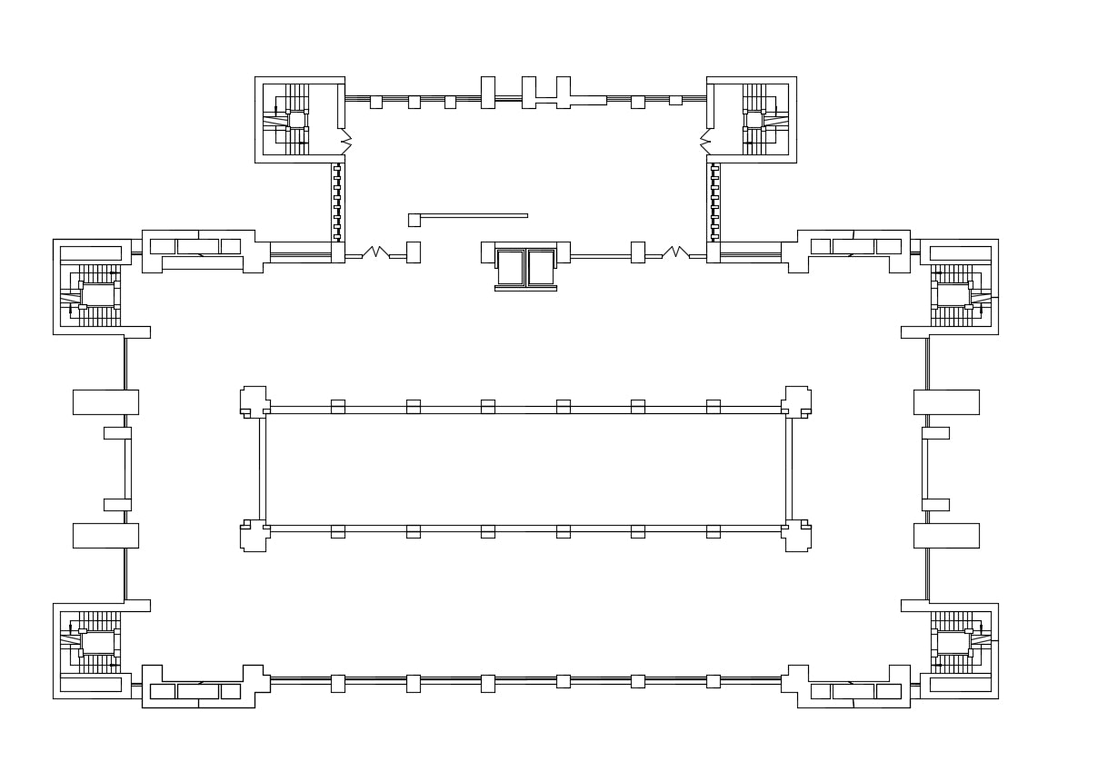 【Famous Architecture Project】Larking BuiIding-Frank Lloyd Wright-Architectural CAD Drawings