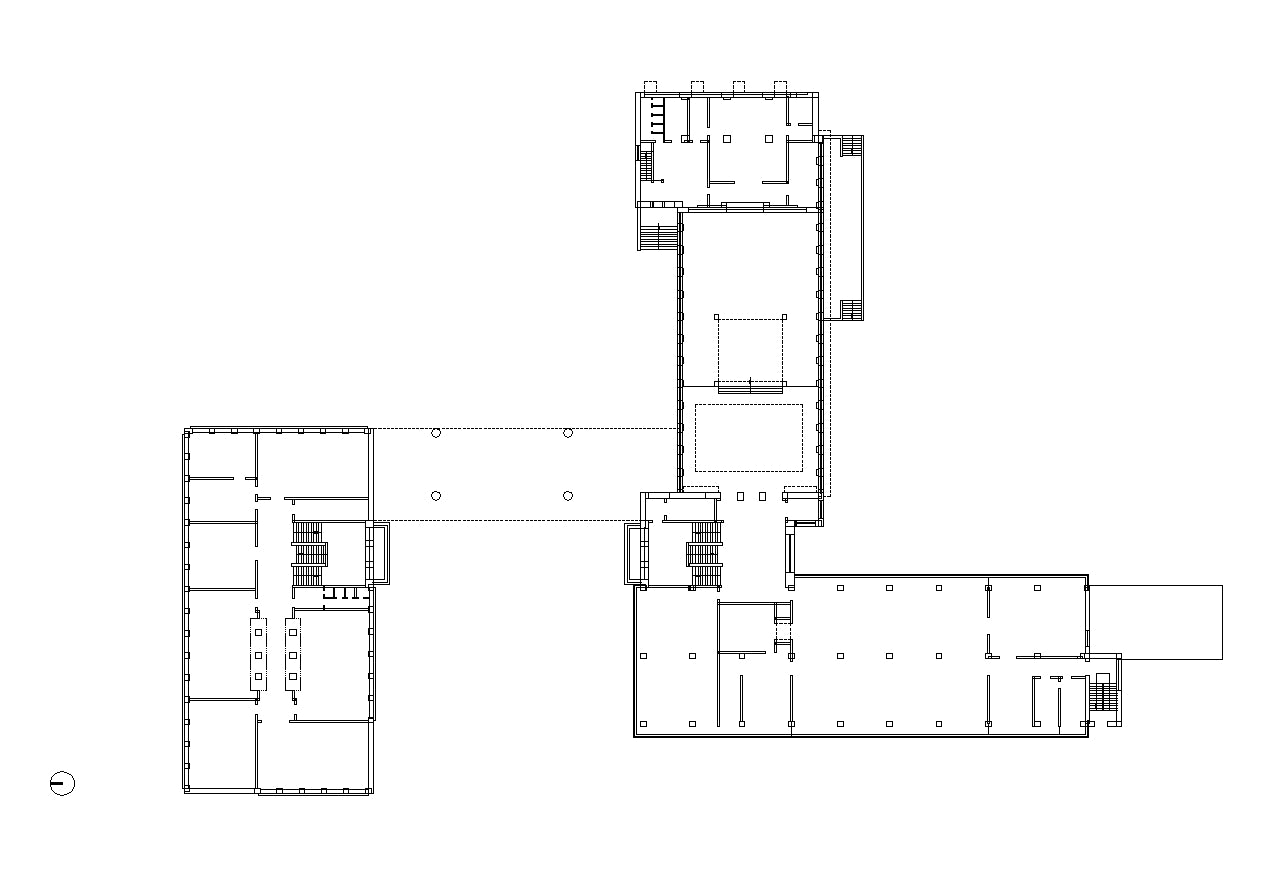 【Famous Architecture Project】The Staatliches Bauhaus (German)-CAD Drawings