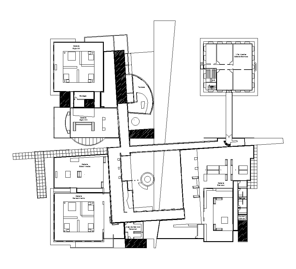 【Famous Architecture Project】Museo frankfurt-CAD Drawings