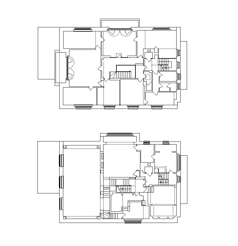 【Famous Architecture Project】Villa Muller-Adolf Loos-Architectural CAD Drawings