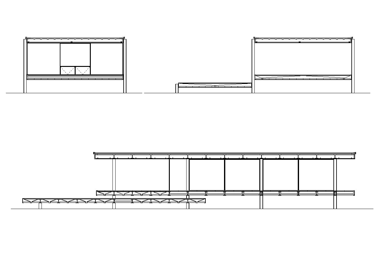 【Famous Architecture Project】Farnsworth House-CAD Drawings