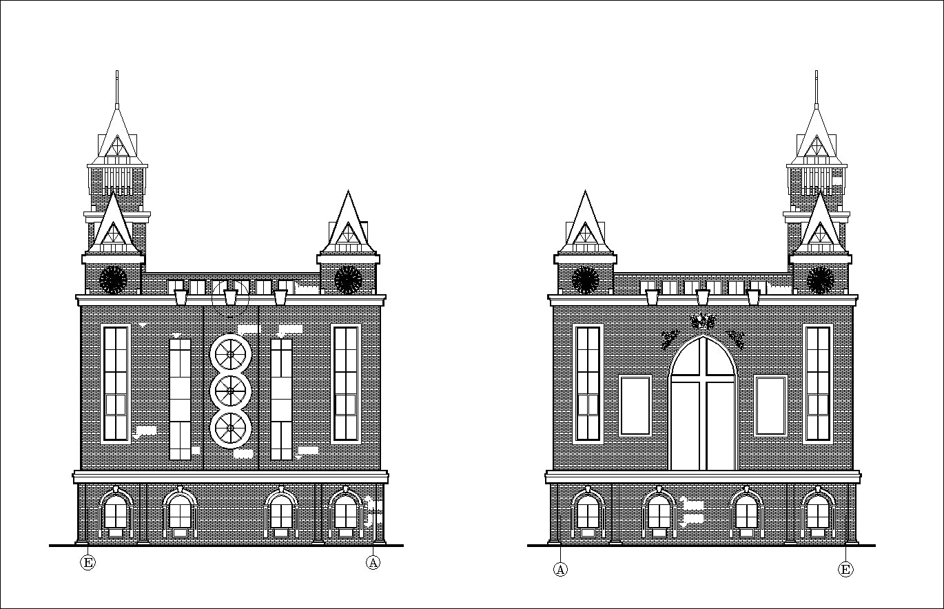 【Architecture CAD Projects】Church Architecture Design CAD Blocks,Plans,Layout V3