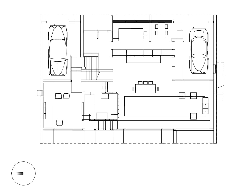 【Famous Architecture Project】Paul Rudolph -Milam House-Architectural CAD Drawings