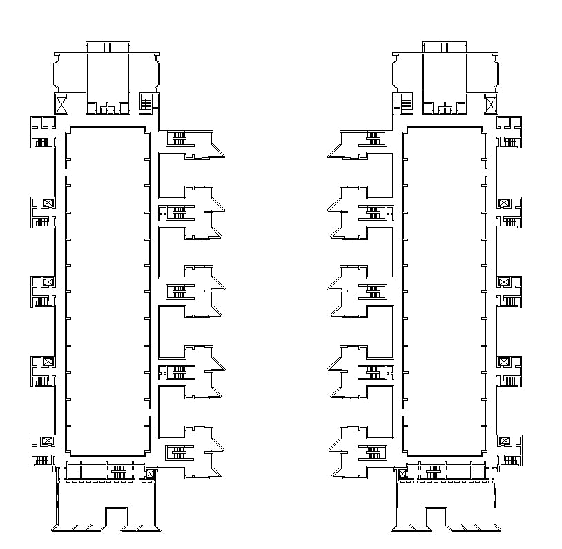 【Famous Architecture Project】Salk Institute -Louis Kahn-CAD Drawings