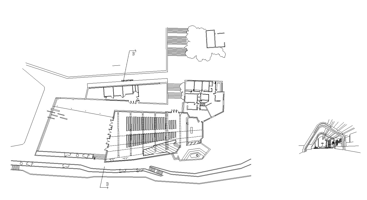 【Famous Architecture Project】Iglesia Riola(Italia) - Alvar Aalto-CAD Drawings