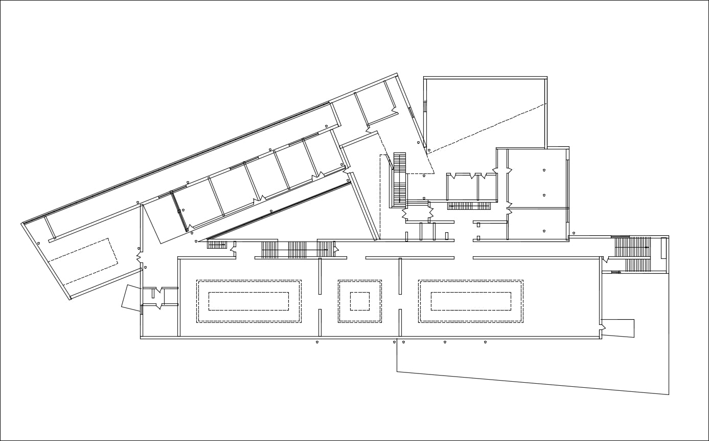 【Famous Architecture Project】Alvaro Siza - Galicia Museum of Contemporary Art-Architectural CAD Drawings