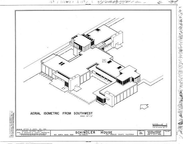 【Famous Architecture Project】Schindler House-Rudolf Schindler-Architectural CAD Drawings