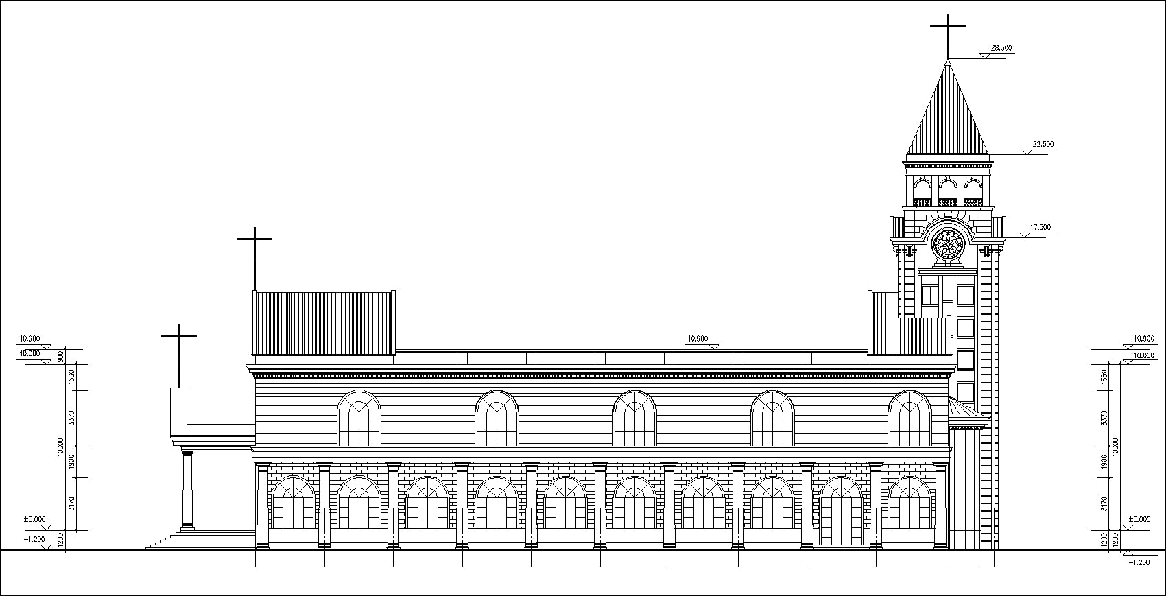 【Architecture CAD Projects】Church Architecture Design CAD Blocks,Plans,Layout V2