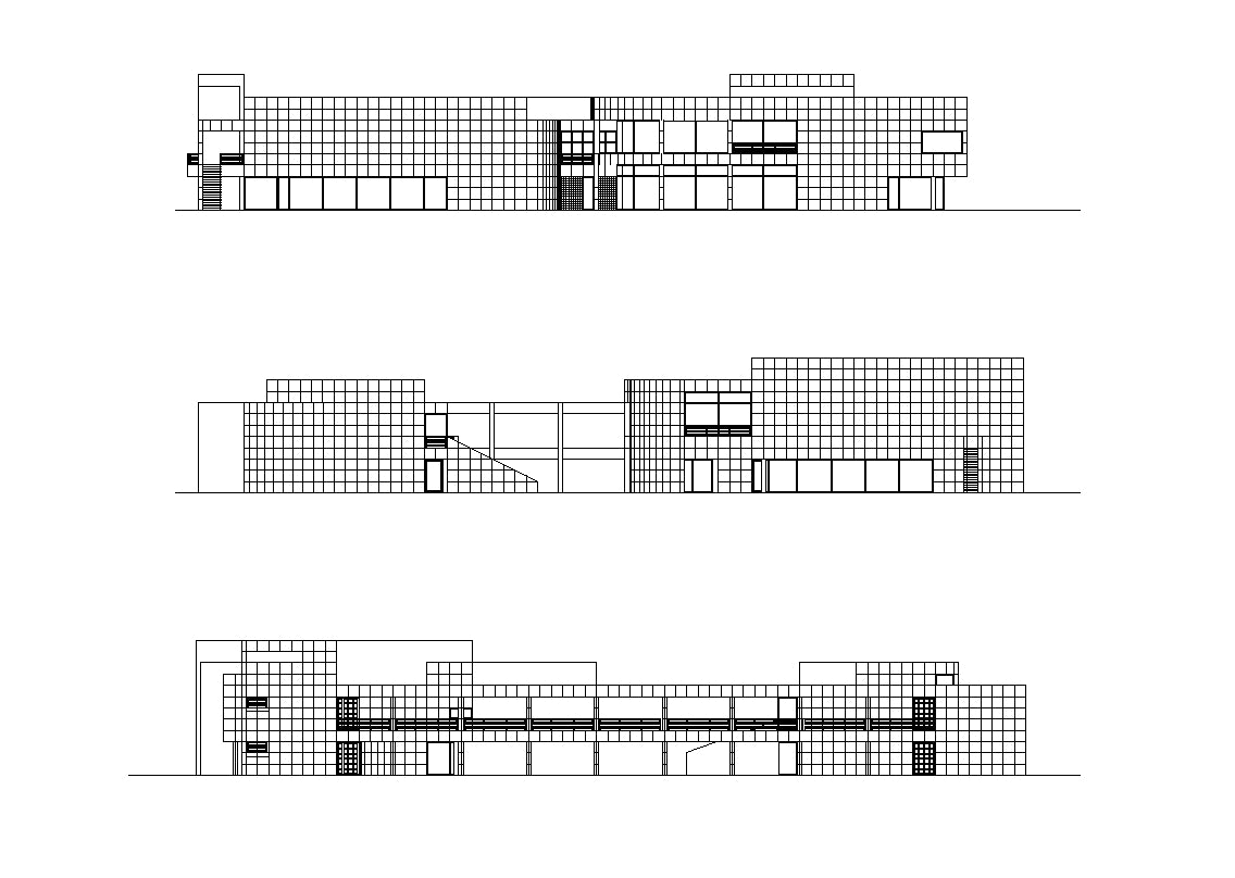 【Famous Architecture Project】Richard Meier - Weishaupt Forum-CAD Drawings