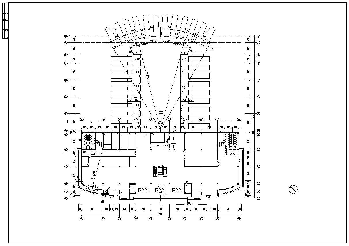 【Architecture CAD Projects】Bus Station Design CAD Blocks,Plans,Layout