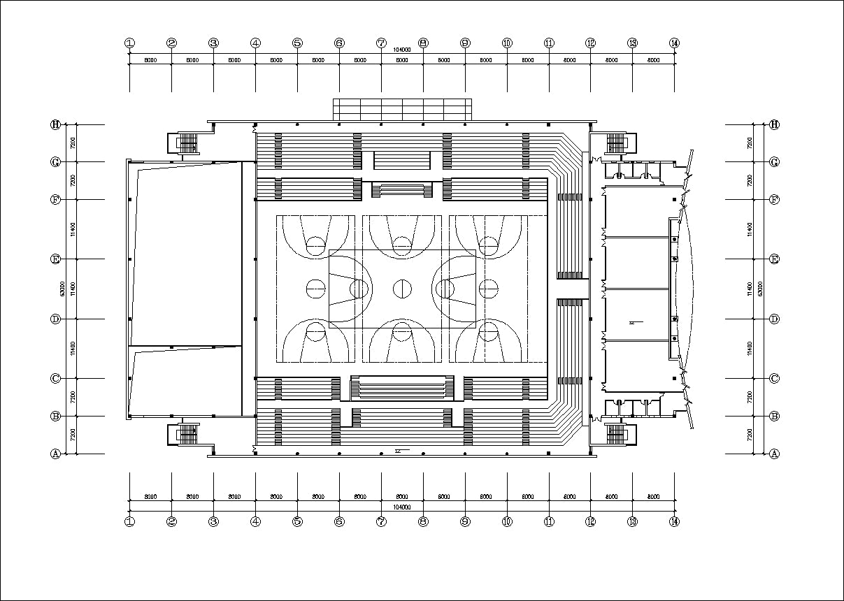 【Architecture CAD Projects】Stadium Design CAD Blocks,Plans,Layout V3