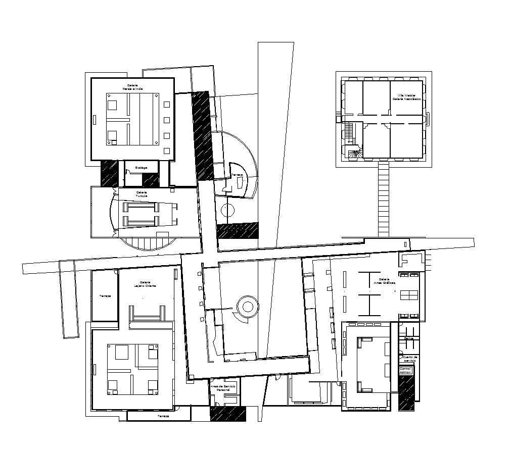 【Famous Architecture Project】Museo frankfurt-CAD Drawings