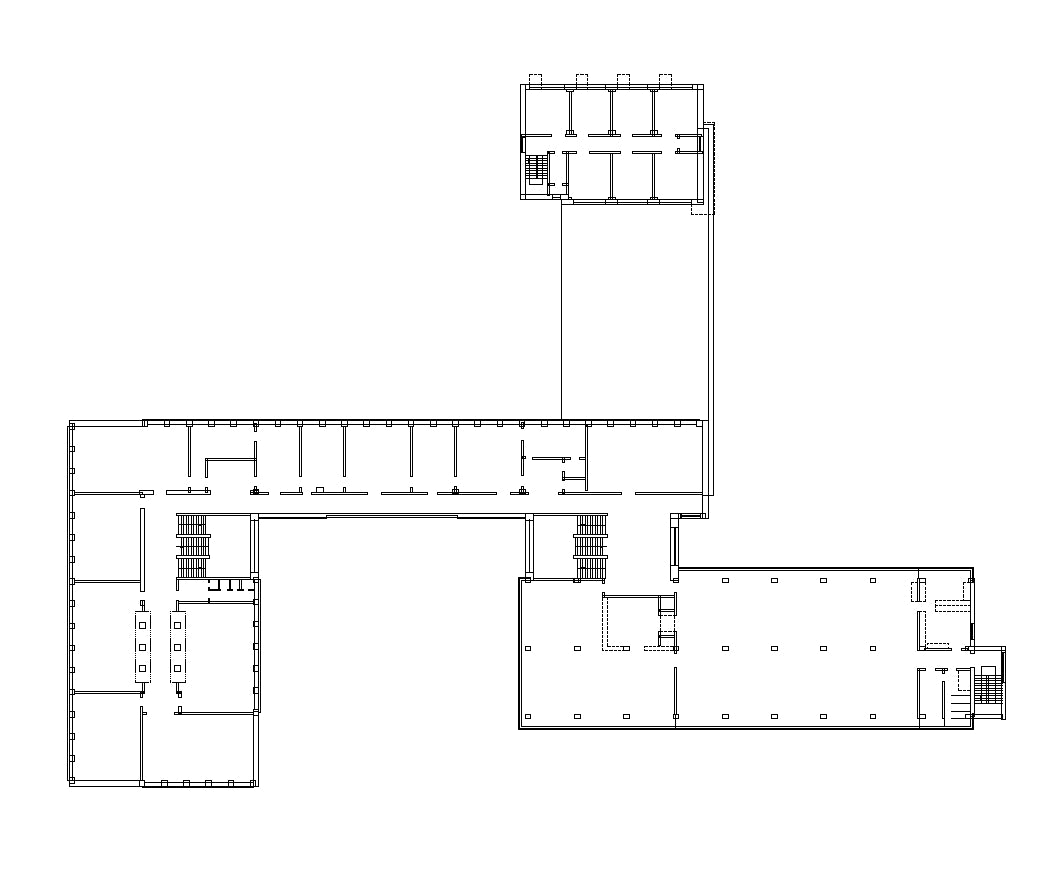 【Famous Architecture Project】The Staatliches Bauhaus (German)-CAD Drawings