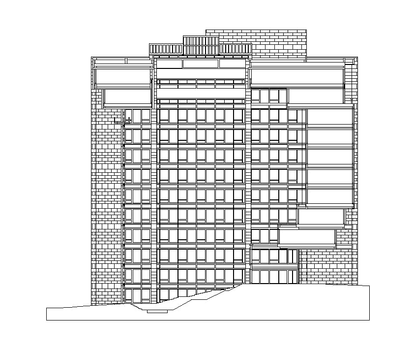 【Famous Architecture Project】The Ford Foundation-Kevin Roche John Dinkeloo and Associates-Architectural CAD Drawings